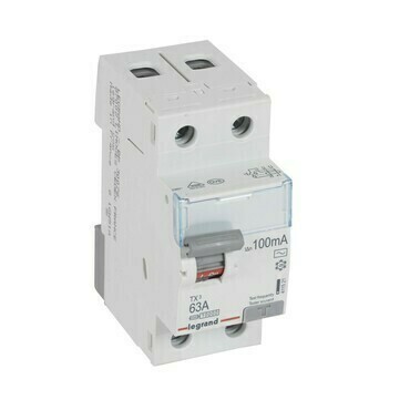 Chránič dvoupolový LEGRAND 411521 TX3 CHRÁN. 2P 63A 100MA AC