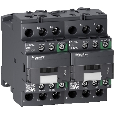 SCHN LC2D32EHE TeSys D Green 3P reverzační 32A 48 - 130V  AC/DC RP 1,02kč/ks