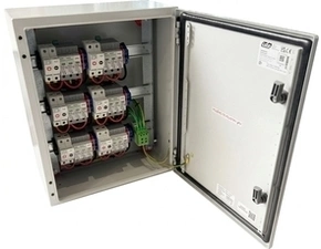 6 stringový rozvaděč Argos FVE_ARGOS_PV6_T1+T2, Oceloplechová skříň, 500x400x200, IP66
