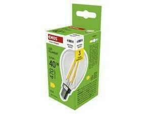 EMOS ZF1D23 LED FLM MINI GL 3,4W(40W) 470lm E14 NW