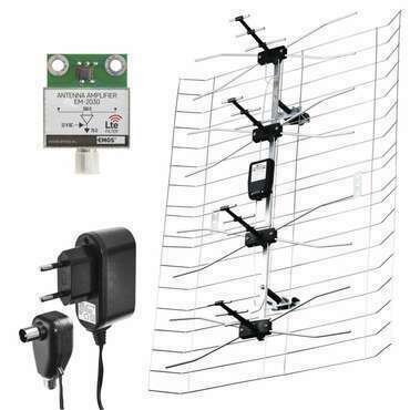 Anténa televizní EMOS J0666, DVB-T2, DAB, LTE/4G, venkovní