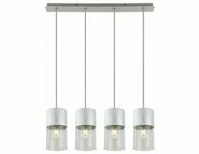 Svítidlo závěsné RABALUX 3156 ZELKOVA brušený hliník s kouřovým sklem E27 4x MAX 40W