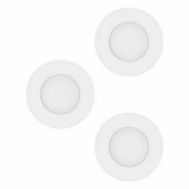 Svítidlo zapuštěné EGLO SET 3XEINBAUSPOT O85 WEISS 3000K FUEVA