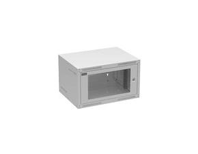 Rozvaděč nástěnný SOLARIX GrandN-6U-645-11-G, 19", 6U, RAL 7035, 600x450 mm, skleněné dveře