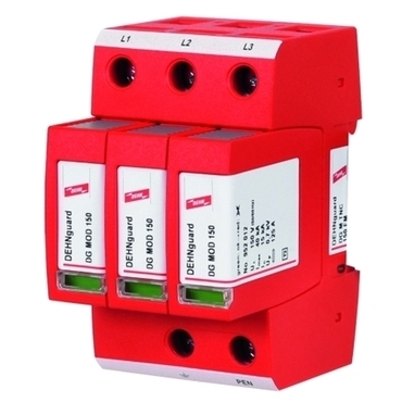 DEHN 952318  Svodič přepětí guard M FM 3-pólový pro TN-C systémy, s modulem dálkové signalizace DEHN DEHN