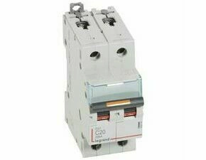 Jistič dvoupolový LEGRAND 409769 DX3 2P C20 25KA