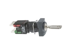 SCHN XB6DGC5B Otočný ovládač a ovládač se zámkem - 2 polohy, 1 Z + 1 V - klíč