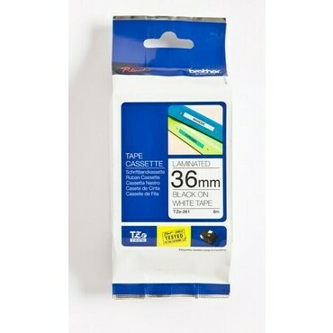 BROTHER  TZe-261, laminovaná páska 36 mm, černý tisk na bílé