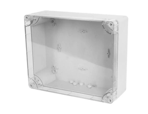 FAM Krabice SolidBOX 68231 IP65, 313x253x115mm, průhledné víko, hladké boky