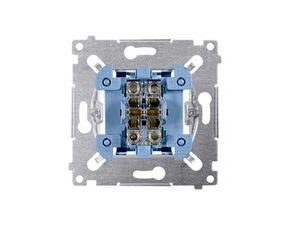 Ovladač zapínací SIMON SP1M, (přístroj), řazení 1/0, 10 A/250 V~, bezšroubové svorky,