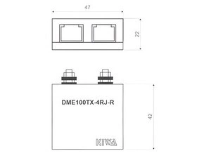 SEZ DME100TX-4RJ-R TS35 Přepěťová ochrana pro sítě Ethernet, montáž na DIN lištu