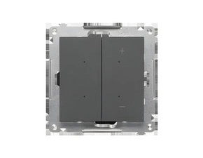 Stmívač ovětlení SIMON GO TESRGB1W.01/116, pro RGB LED pásky tlačítkový, Dimmer RGB, Wi-Fi, grafit
