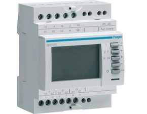 HAG SM101E Multifunkční měřicí přístroj s LCD na DIN