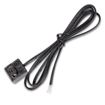 MC LED Konektor pro DC lištu, max. 8A, černá barva, vč. kabelu 1m