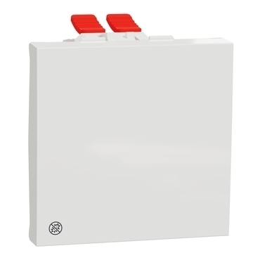 SCHN NU320520 Unica - Přepínač křížový řazení 7, 2M, Bílý Antibakteriální