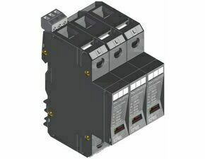 SEZ POm I 3 R LCF 37,5 Přepěťová ochrana POm I 3 LCF 37,5kA 280V/12,5kA, modulární, monoblok, B+C+D