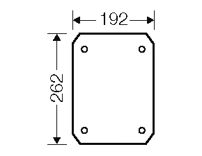 HEN EB MP 35 Montážní deska k rozvodnicím typu EB