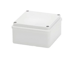 Spojovací krabice GEWISS GW44204 s víkem, nerezové šrouby, ip56, 100x100x50, hladké stěny, šedá