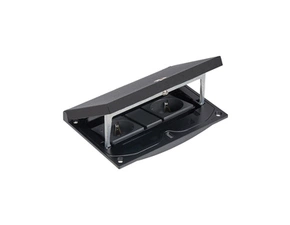 SIMON KFH210/74 Vklad krabice podlahové ocelové KGT, 2 zásuvky silové K45 (typ F) a 1 záslepka K45/2