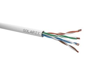 Kabel datový SOLARIX SXKL-5E-UTP-PVC-GY, CAT5E, UTP, PVC, Fca, 305m, licna, šedý