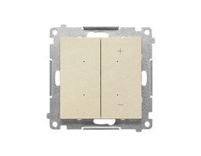 SIMON TESL1.01/144 Stmívač pro stmívatelné LED, tlačítkový (přístroj s krytem) bílá