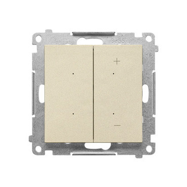 SIMON TESL1.01/144 Stmívač pro stmívatelné LED, tlačítkový (přístroj s krytem) bílá