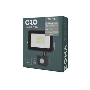 LED reflektor LED-POL Zona LED 30W neutrální bílá B PIR