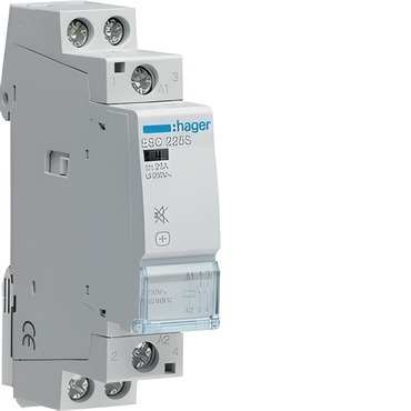 Stykač instalační HAGER ESC225S Stykač se sníž. hlučností 25A, 2S, 230V AC