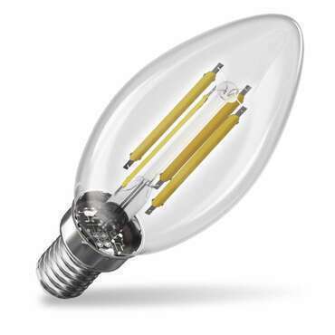 EMOS ZF3A42 LED FLM CANDLE 3,8W(60W) 806lm E14 WW A CLASS