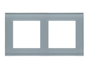 SIMON TRN2/176 Rámeček 2 násobný, skleněný bílá