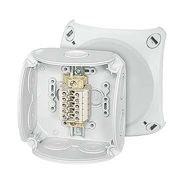 HEN RK 0405 T Krabicová rozvodka s 5x řadovou svorkou 4mm2, IP 66
