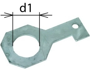 Třmen připojovací DEHN 923236, IF 3, přímý, průměr otvoru d1 36mm