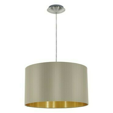 Svítidlo závěsné EGLO HL 1 O380 NICKEL-M TAUPE MASERLO