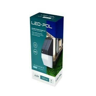Fasádní a zahradní LED svítidlo LED-POL Alba 2W 2 Mic studená bílá