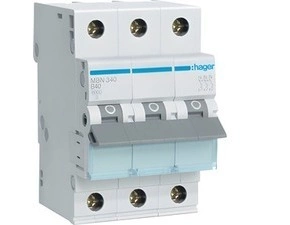 Jistič třípolový HAGER MBN340 3 pól. 40A, char.B, 6 kA