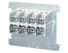 HEN Mi VE 240 Svorkovnice 4 pólová upevněná na montážní desce, 400A, připojitelnost 2x 50-240mm2 neb