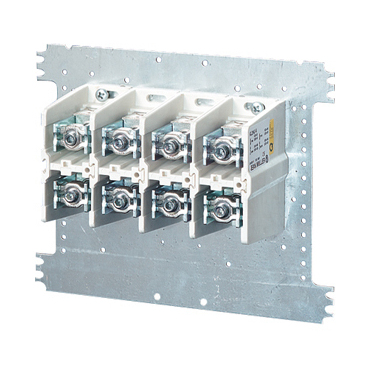 HEN Mi VE 240 Svorkovnice 4 pólová upevněná na montážní desce, 400A, připojitelnost 2x 50-240mm2 neb