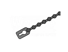 wpr1936 WT-BS-100 vázací pásky rozdělávací kuličkové BALL STRAP, délka 103 mm, nylon 66, přírodní