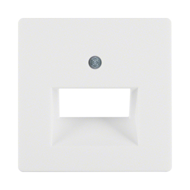 HAG 14096089 Centrální díl pro zásuvku datovou 2x RJ45, šikmá, Berker Q.x, bílá, sametová