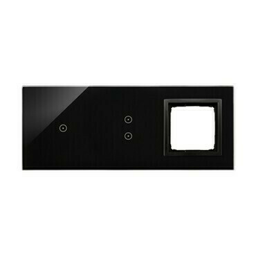 Kryt dot. ovl. SIMON 54 TOUCH DSTR3130/75, 2 ovl. SIMON 54 TOUCH 54 Touch, 1 dotyk.+2 dotyk.+1 otvor