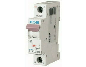 Jistič jednopólový EATON 264892 PL7-C32/1-DC PL7-DC, char. C, 1-pólový, Icn=10kA, In=32A
