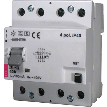 Chránič čtyřpolový ETI 002064244 EFI-4 AC S 63/0,3