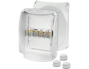 HEN DK 3525 S Krabcová rozvodka pro vnitřní a venkovní chráněné instalace IP 55/IP 66, se svorkovnic