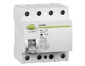 Chránič čtyřpolový NOARK 108206 Ex9L-H 4P 40A A 30mA, Icn=10kA, 4-pól, In=40A, I?n=30mA, typ  A
