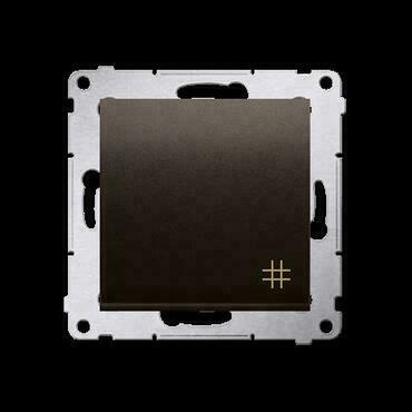 Přepínač křížový SIMON DW7.01/46, (přístroj s krytem), řazení 7, hnědá metalizovaná