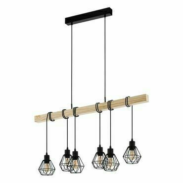 EGLO HL/6 SCHWARZ/EICHE-OPTIK 'TOWNSHEND 5'