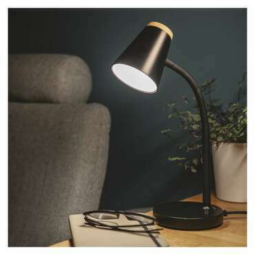 EMOS Z7641B LED STOLNÍ LAMPA TARA ČERNÁ