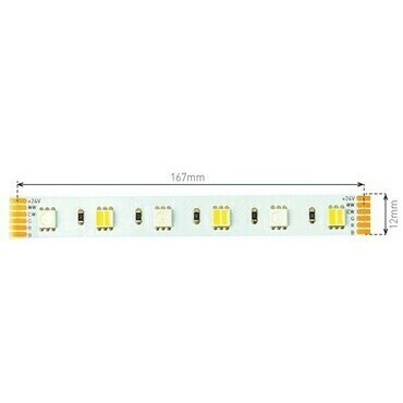 LED pásek GREENLUX LED STRIP RGB+CCT 60LED/12W/m IP20 24V 5m (*5m=1pcs)
