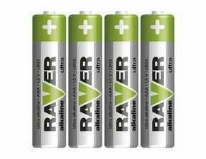 Baterie alkalická RAVER AAA B7911 (LR03), 4ks