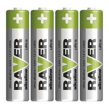 Baterie alkalická RAVER AAA B7911 (LR03), 4ks